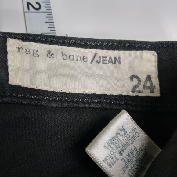 rag & bone Skinny Dark Gray Pirate Wash Jeans A187 - Picture 3 of 6